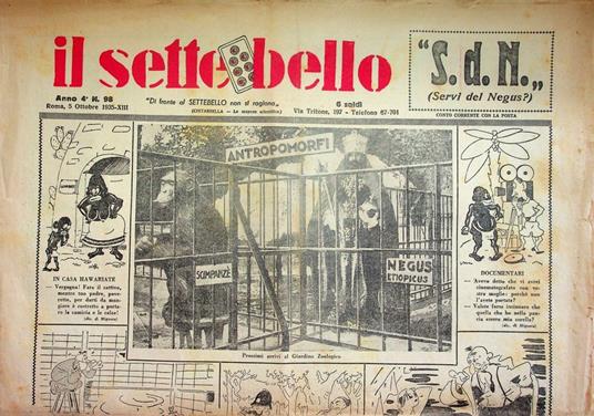 Il settebello: Anno 4° (1935) - N. 98 (5 ottobre 1935) - copertina