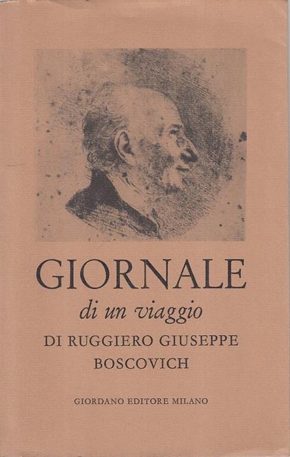 Giornale Di Un Viaggio - Boscovich - Giordano - Milanese - copertina