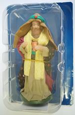 Mondo del Presepe De Agostini Re Magio Gaspare Statuetta Porcellana 13cm