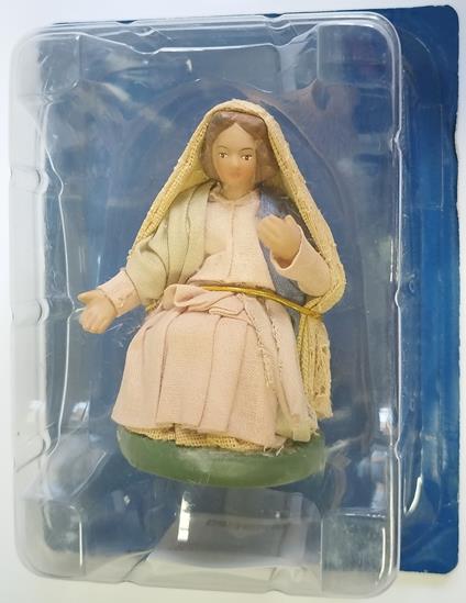 Mondo del Presepe De Agostini Maria Madonna Statuetta Porcellana 10cm