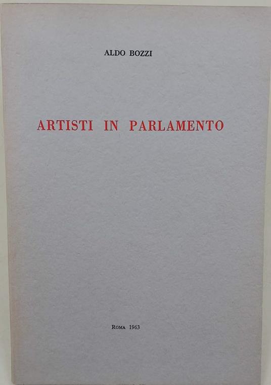 Artisti In Parlamento - Aldo Bozzi - copertina