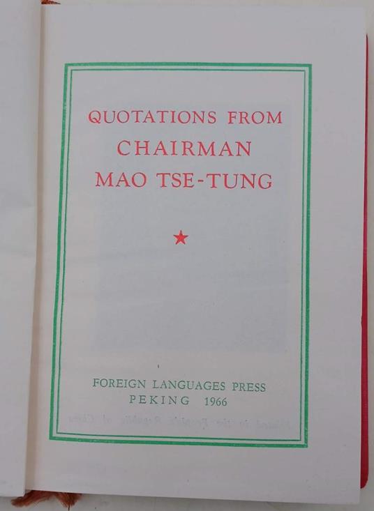 Quotations From Chairman Mao Tse-Tung - Tse-tung Mao - copertina