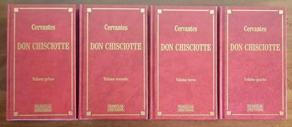 Don Chisciotte - quattro volumetti - Miguel de Cervantes - copertina