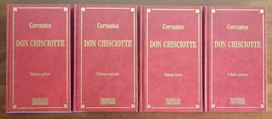 Don Chisciotte - quattro volumetti - Miguel de Cervantes - copertina