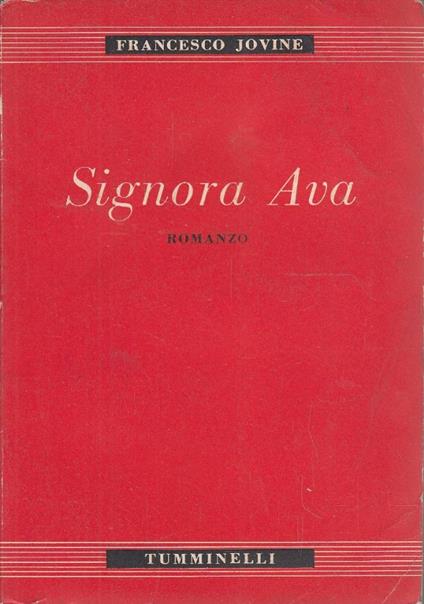 Signora Ava - Francesco Jovine - copertina