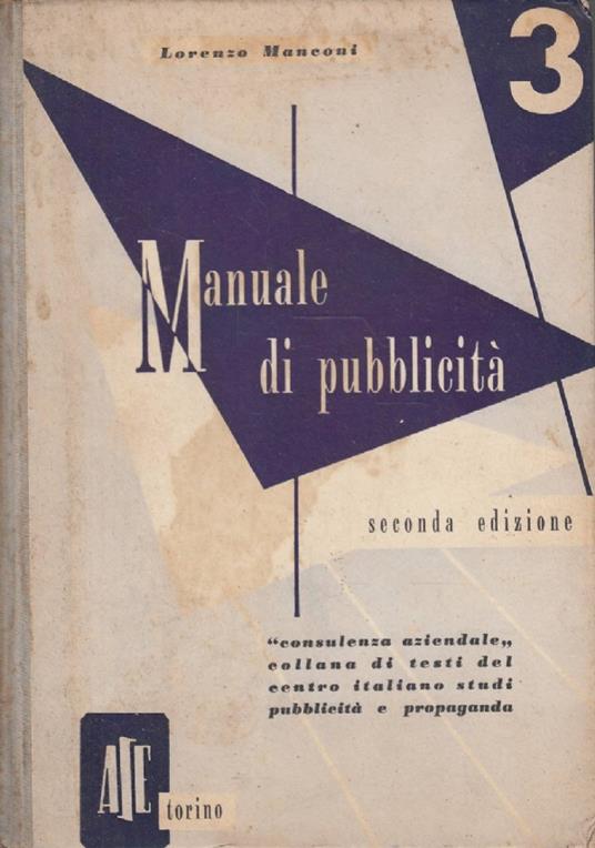 Manuale di pubblicità - Lorenzo Manconi - copertina