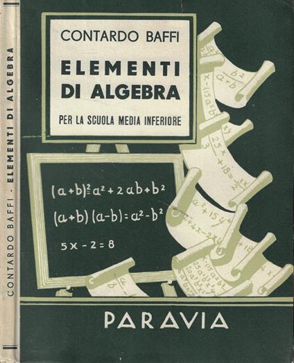 Elementi di algebra - Contardo Baffi - copertina