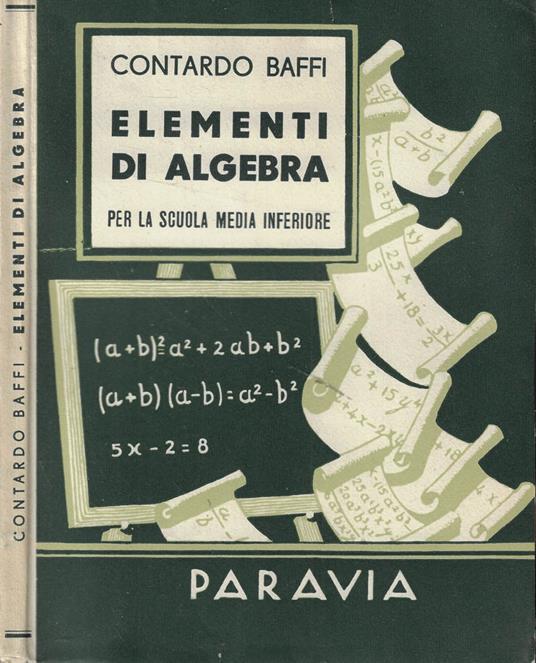 Elementi di algebra - Contardo Baffi - copertina