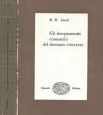 Gli insegnamenti economici del decennio 1930-1940