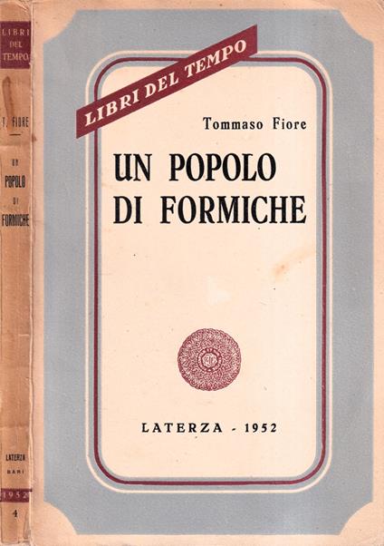 Un popolo di formiche - Tommaso Fiore - copertina