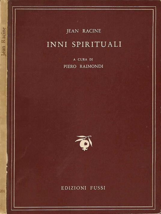 Inni Spirituali - Jean Racine - copertina