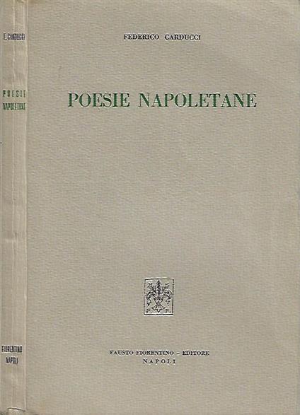 Poesie Napoletane - Federico Carducci - copertina