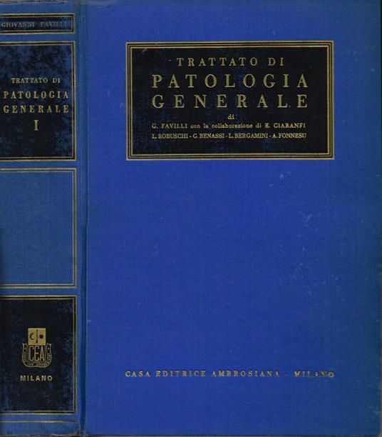 Trattato di Patologia Generale - Giovanni Favilli - copertina