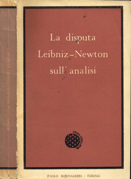 La disputa Leibniz-Newton sull'analisi - copertina