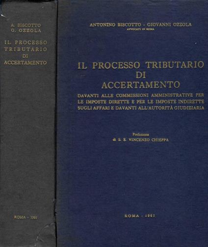 Il processo tributario di accertamento - copertina