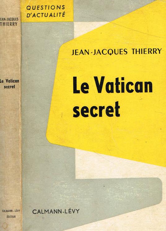 Le Vatican segret - Jean-Jacques Thierry - copertina