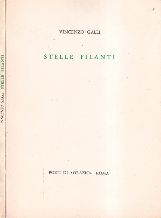 Stelle filanti - Vincenzo Galli - copertina