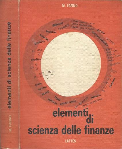 Elementi di Scienza delle Finanze - Marco Fanno - copertina