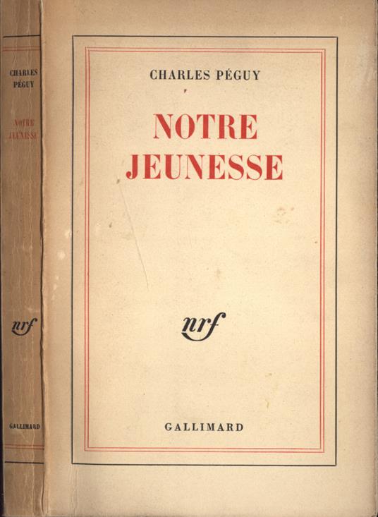 Notre jeunesse - Charles Péguy - copertina