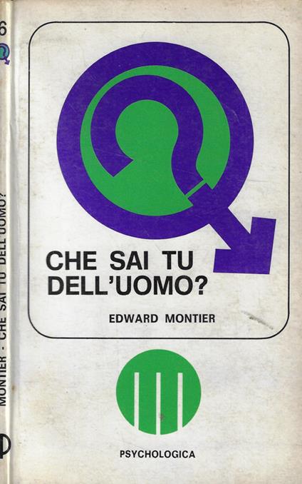 Che sai tu dell'uomo? - copertina