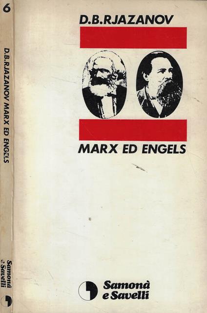 Marx ed Engels - D.B. Rjazanov - copertina