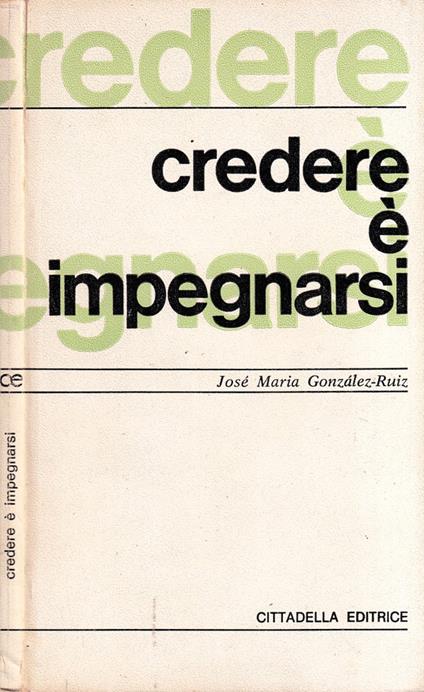 Credere è impegnarsi - copertina