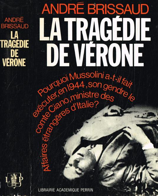 La tragédie de Vérone - André Brissaud - copertina