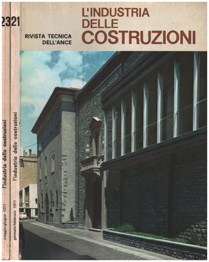 L' industria delle costruzioni n. 21-23, 1971 - copertina