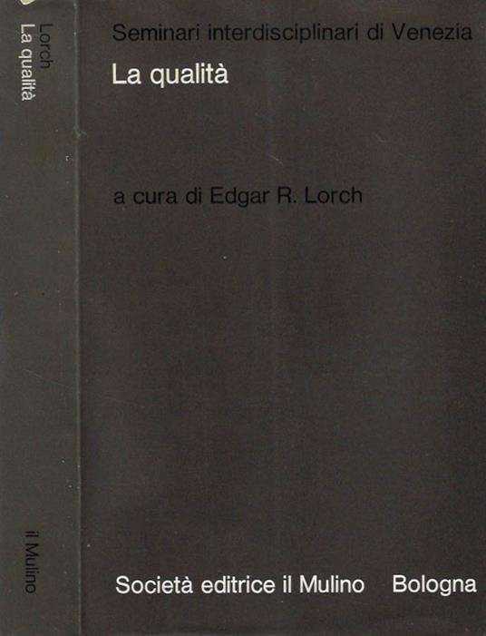 La qualità - copertina