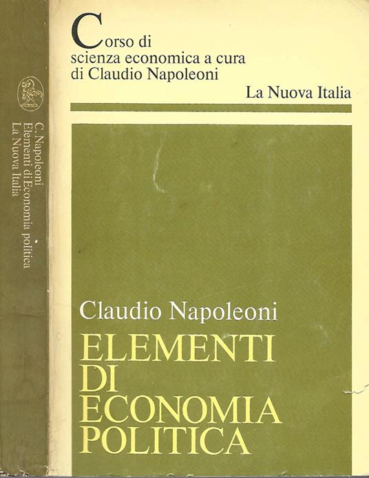 Elementi di economia politica - Claudio Napoleoni - copertina