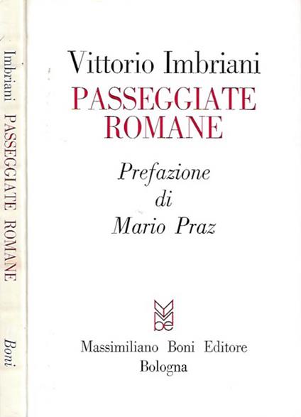 Passeggate romane - Vittorio Imbriani - copertina