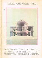 Galleria Carlo Virgilio-Roma. Disegni del XIX e XX secolo. Catalogo di vendita n.7