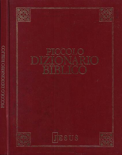 Piccolo Dizionario Biblico - copertina