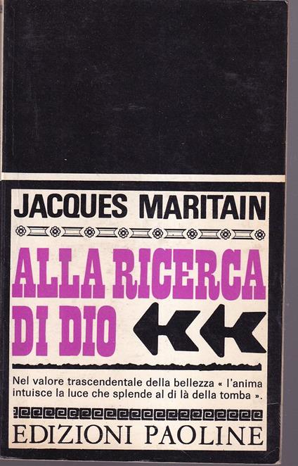 Alla ricerca di Dio - Jacques Maritain - copertina