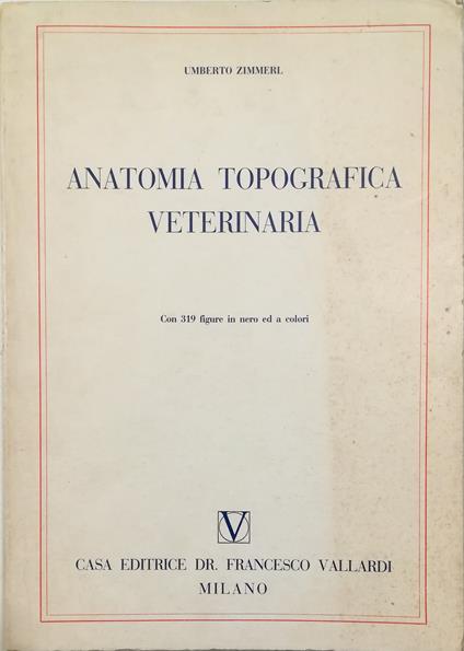 Anatomia topografica veterinaria - copertina