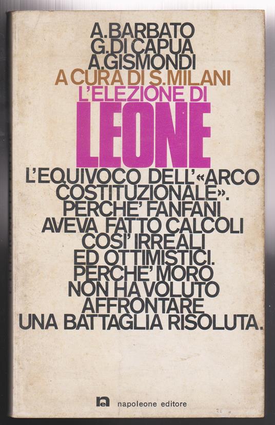 L' elezione di Leone - copertina