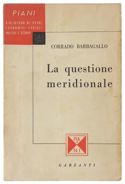 Questione Meridionale - Corrado Barbagallo - copertina