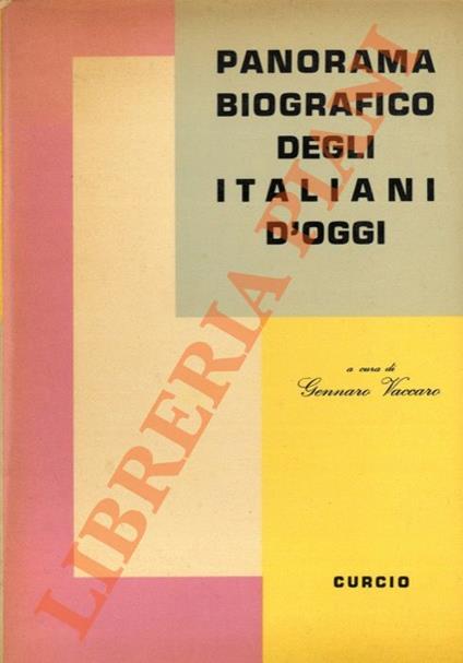 Panorama biografico degli Italiani d'oggi - Gennaro Vaccaro - copertina