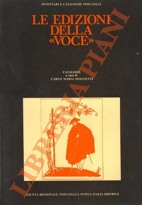 Le edizioni della “Voce”. Catalogo - Carlo M. Simonetti - copertina