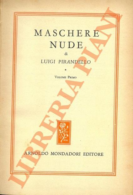 Maschere nude - Luigi Pirandello - copertina