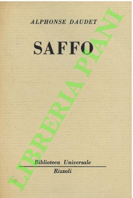 Saffo. - Alphonse Daudet - copertina