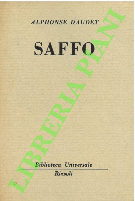 Saffo. - Alphonse Daudet - copertina