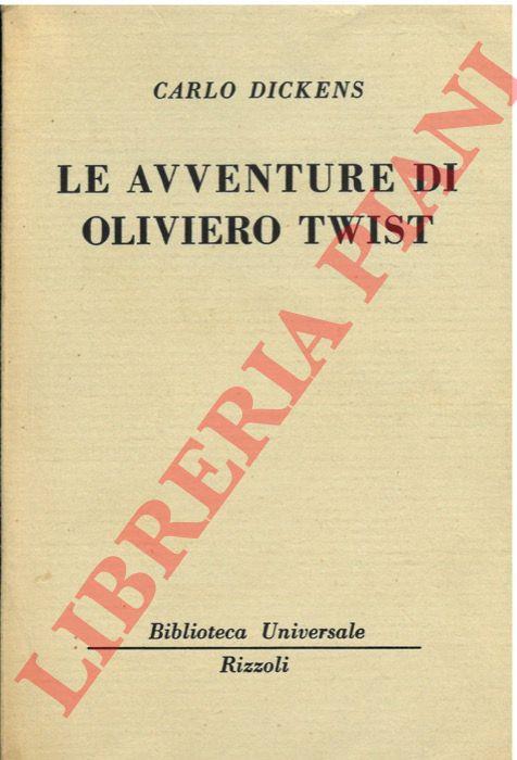 Le avventure di Oliver Twist. - Charles Dickens - copertina