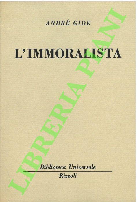 L’immoralista. - André Gide - copertina