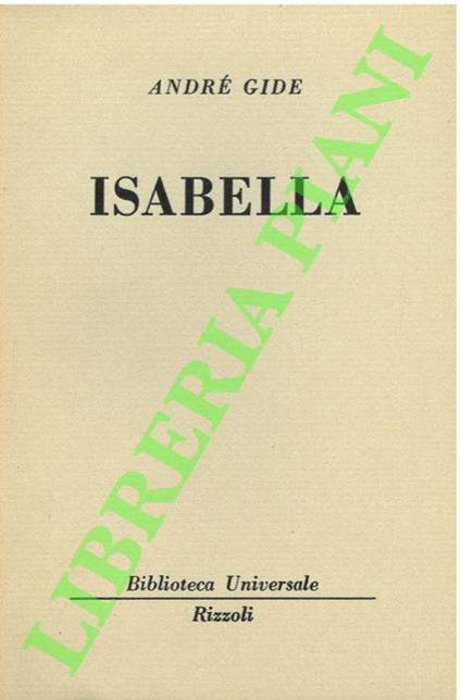 Isabella - André Gide - copertina