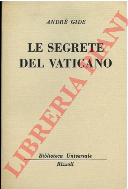 Le segrete del Vaticano - André Gide - copertina