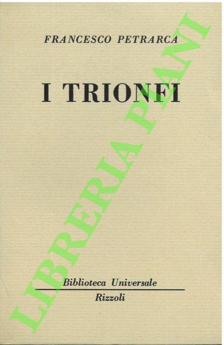 I trionfi. - Francesco Petrarca - copertina