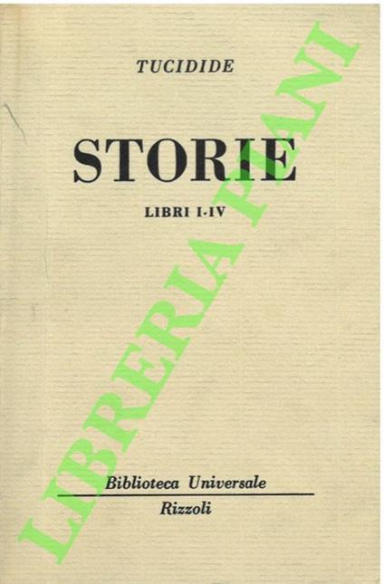 Storie. Libri I-VIII - Tucidide - copertina