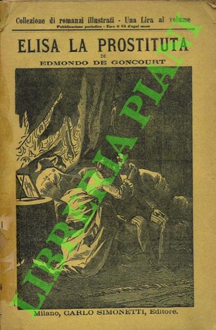 Elisa la prostituta - Edmond de Goncourt - copertina