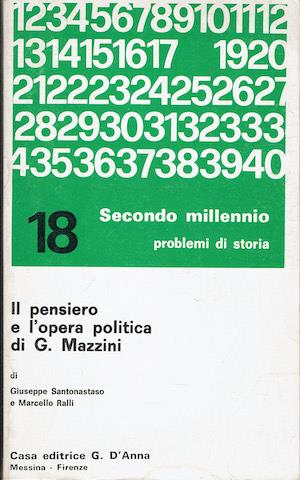 Il pensiero e l'opera politica di G. Mazzini - copertina